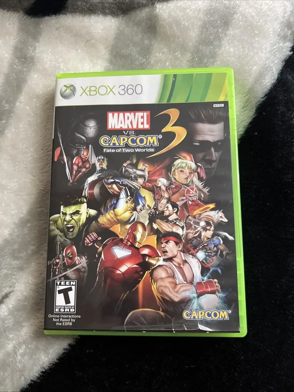 Marvel vs Capcom 3 Fate of Two Worlds Xbox 360 Original Case & Manual Complete